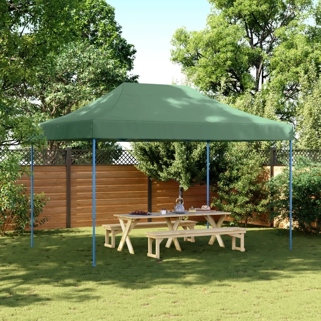Tenda da Festa Pieghevole Pop-Up Verde 410x279x315 cm 4005008