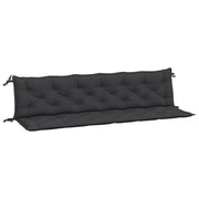Cuscini per Panca 2 pz | Cuscini per sedie Neri 200x50x7 cm in Tessuto Oxford
