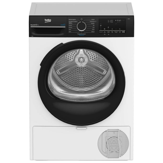 Beko BMGT4122SBI Asciugatrice Pompa di Calore 12 Kg Classe E Motore Inverter AquaWave (84x60x67 cm) colore Bianco
