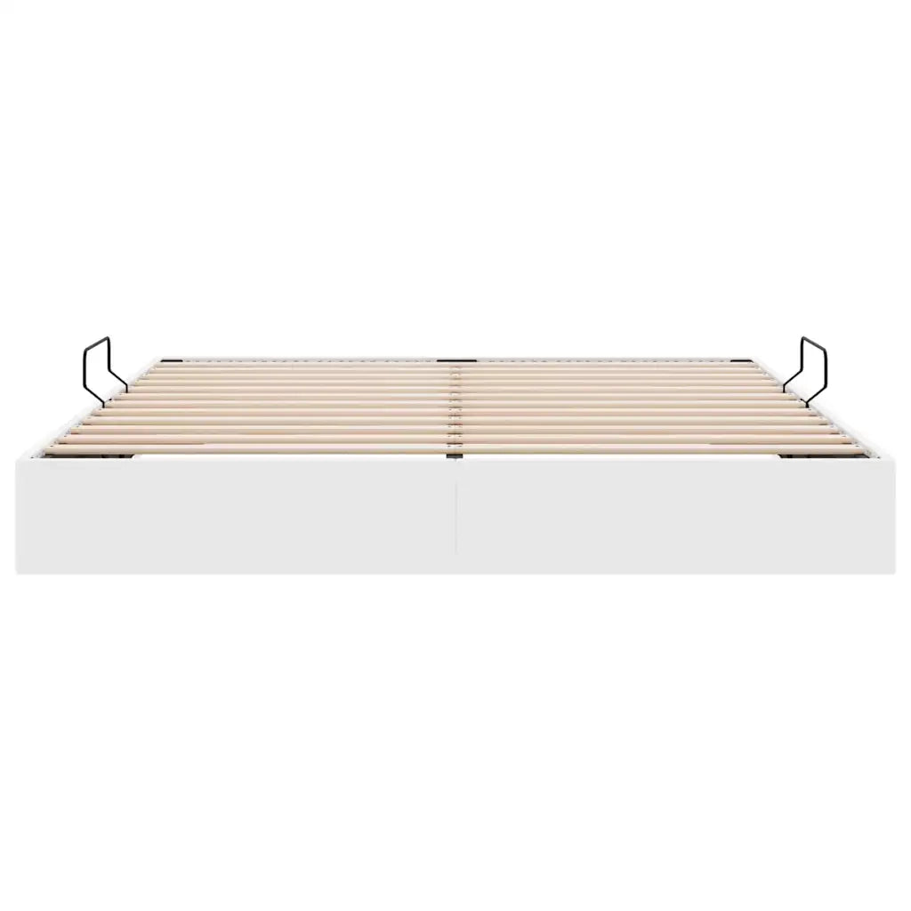 Letto con Contenitore Bianco Puro 183 x 213 cm Similpelle 3369979