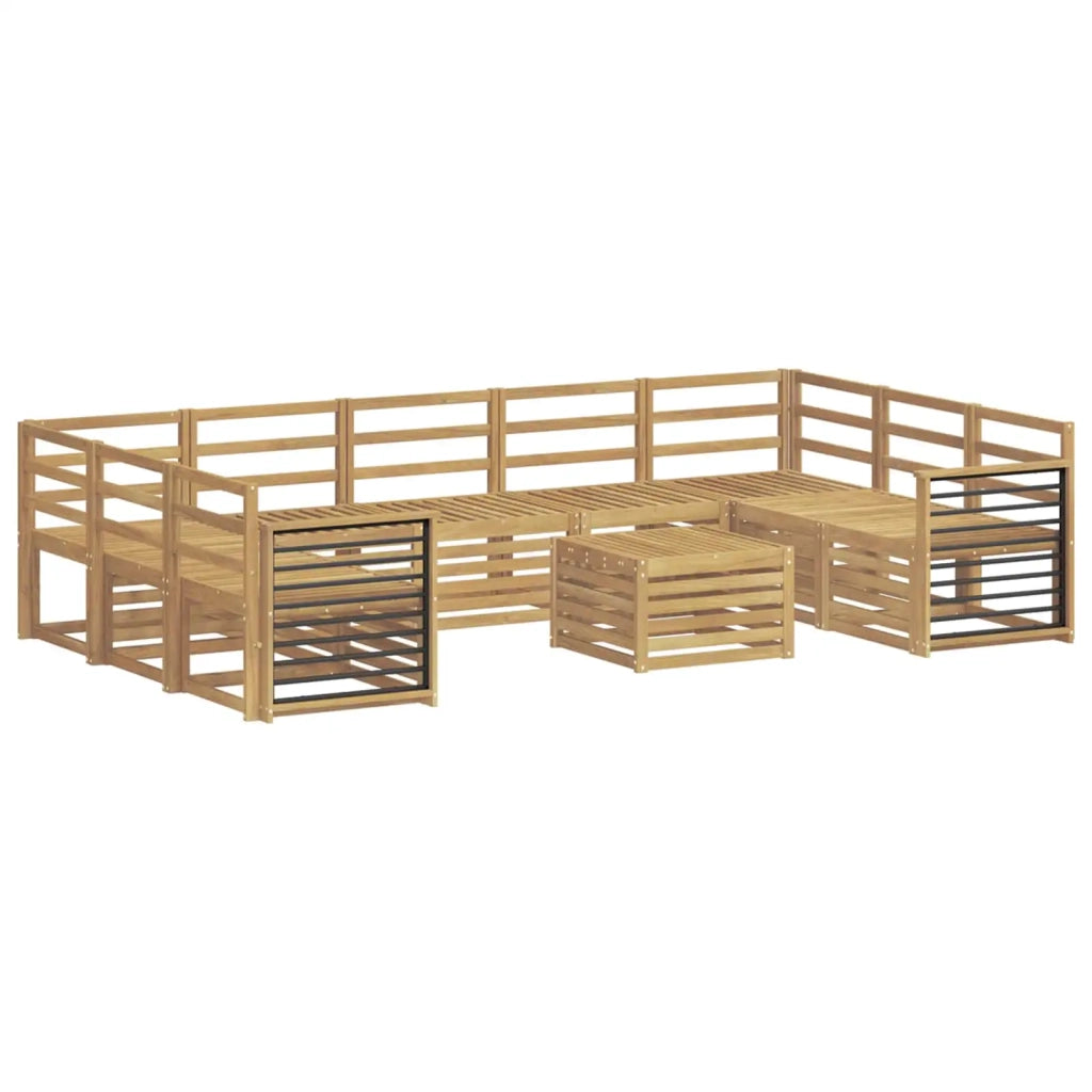 Set di divani da esterno 10 pcs Bianco 59 x 59 x 37 cm 3392554