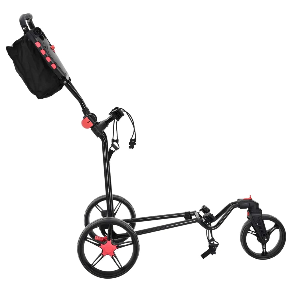 Carrello da golf Nero 110 x 60 x 132 cm Ferro CFW5695523