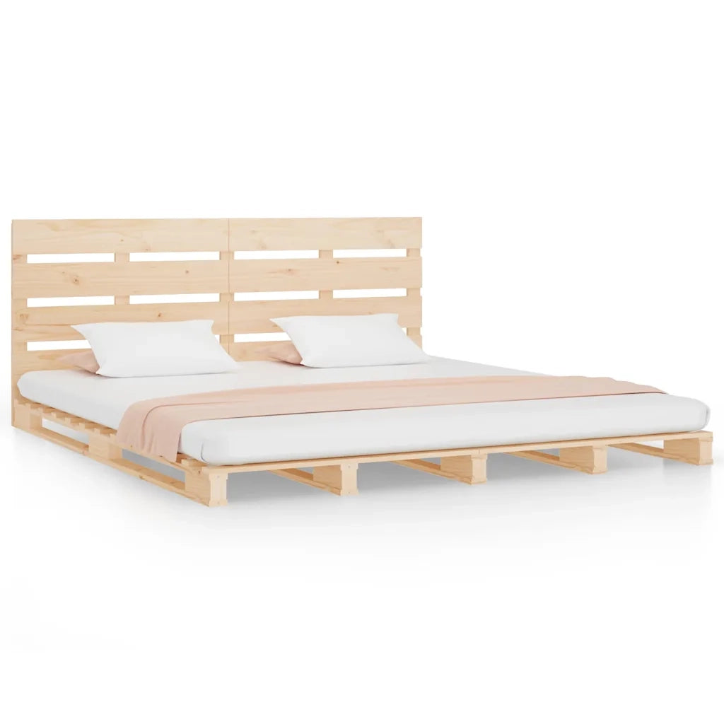Letto senza Materasso 140x190 cm in Legno Massello di Pino 3190505