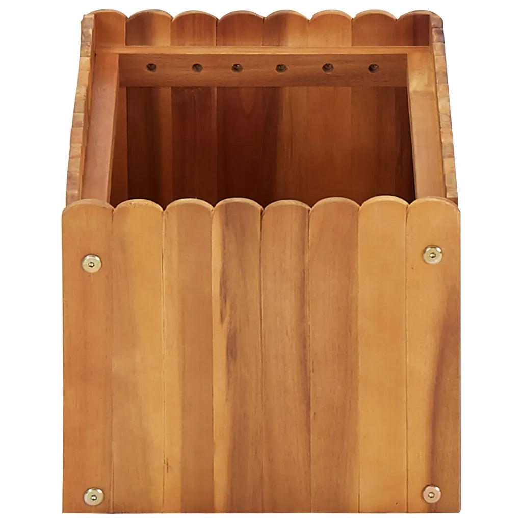 Fioriere | Cassetta per fiori | Letto Rialzato da Giardino 50x30x25 cm Legno Massello di Acacia