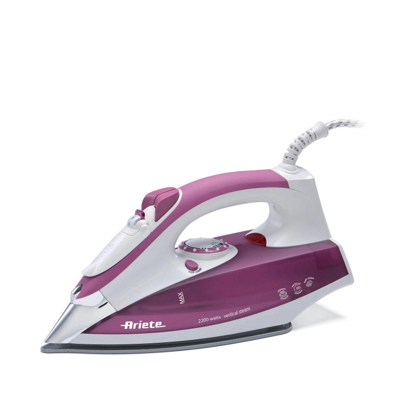 Ferro da stiro - Piastra in Acciaio Inox - Serbatoio 280ml - 2200W - Rosa
