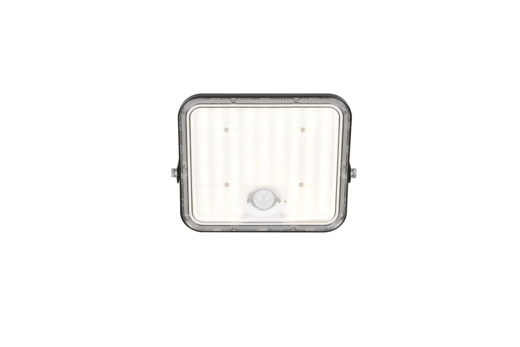 Proiettore LED solare nero 18W IP65 con PIR ACORA RL