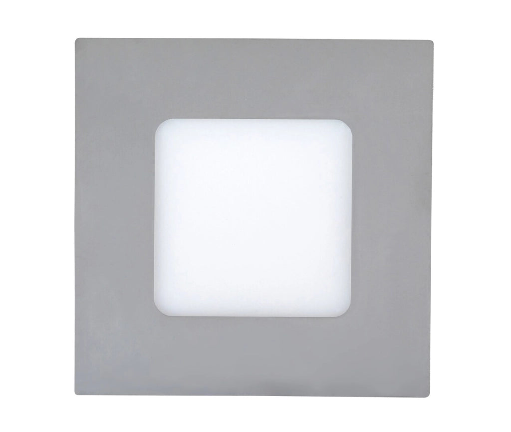 Faretto incasso LED 3W quadrato IP44 cromo Rabalux