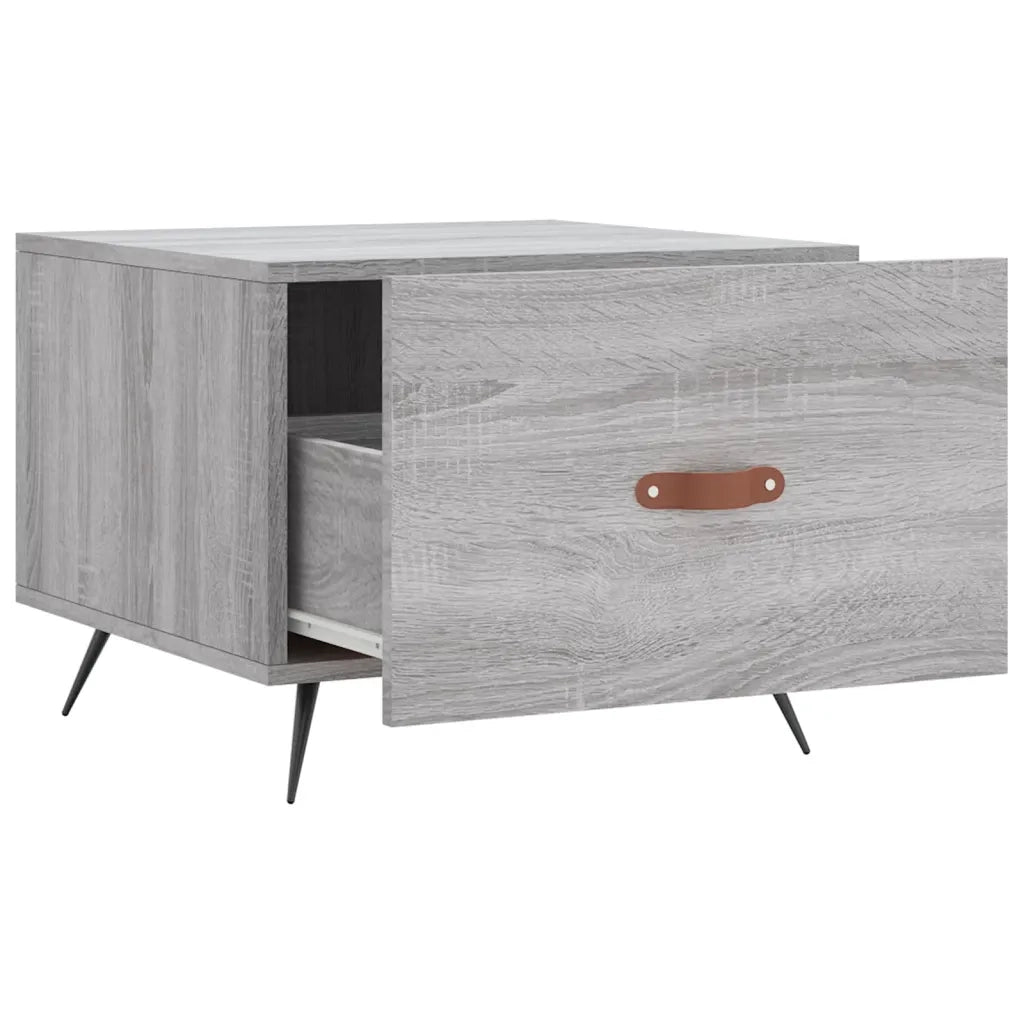 Tavolini Salotto 2pz Grigio Sonoma 50x50x40cm Legno Multistrato