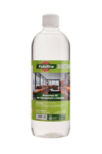 YOKIFIRE Bioetanolo Inodore – 1 Litro per 6 bottiglie | Etanolo Biologico ad Alto Potere Calorifico per Camini e Stufe a Fiamma Libera | Puro, Tripla Raffinazione, Packaging Sostenibile