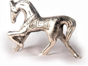 Decorazione a forma di cavallo in argento - Scultura decorativa - 1 pezzo - Argento - Alluminio
