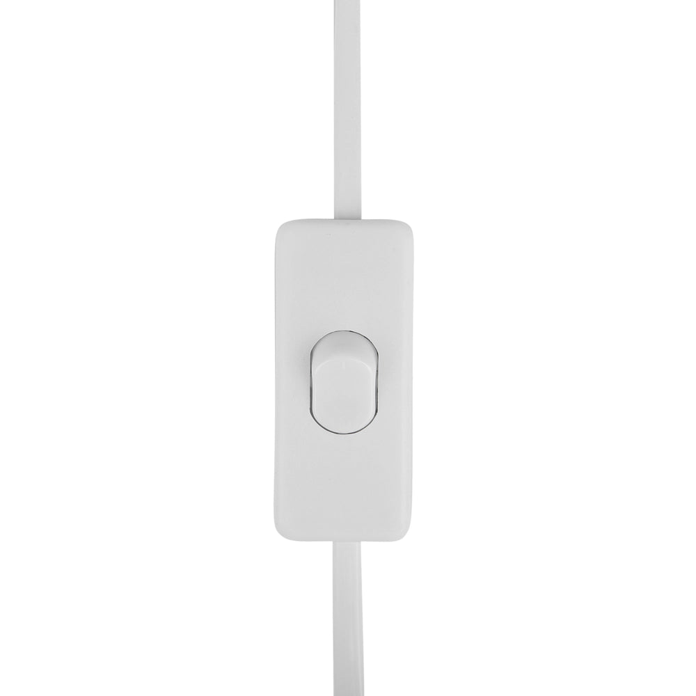Lampada da Tavolo in Ceramica Bianca 52 cm Paralume Impero Comodino Soggiorno Camera da Letto Illuminazione Stile Retrò