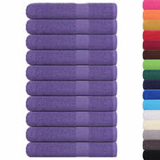 vidaXL Asciugamani 10 pz Viola 100x200 cm 360 g/m² 100% Cotone