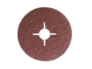 DISCHI ABRASIVI FIBRATI PER FERRO- - ø mm.115 foro 22,23 per ferro grana 80 - 25 pezzi GRINDING