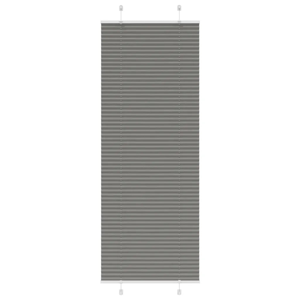 Tenda Plissettata Antracite 80x200 cm Larghezza Tessuto 79,4 cm