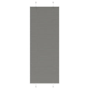 Tenda Plissettata Antracite 80x200 cm Larghezza Tessuto 79,4 cm