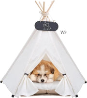 Tenda per cani - Tenda per animali - Tenda per gatti - Bianca - Casa per cani - Tenda per animali - Casa per cani - Casa per gatti