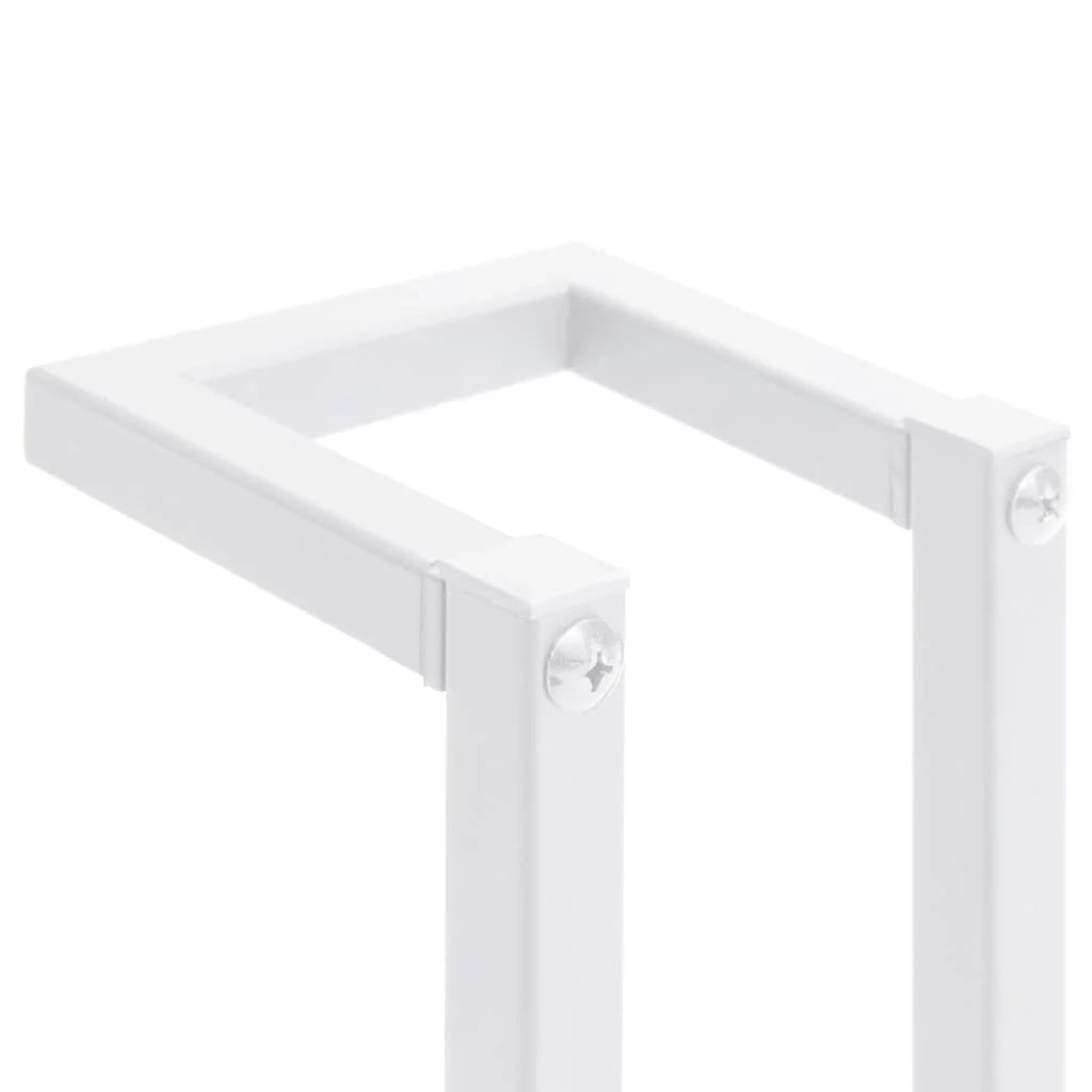 Portasciugamani da bagno per asciugamani piegati 60 cm acciaio bianco 02_0001636