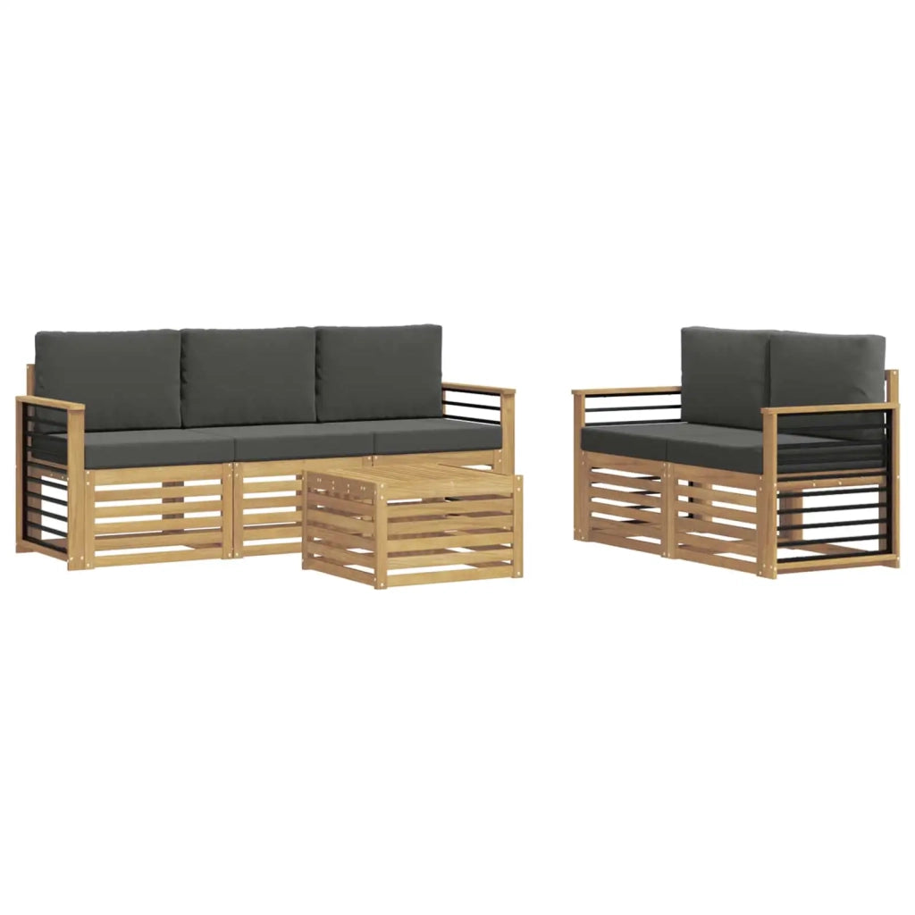 Set divani Legno di Acacia Massello 3391407