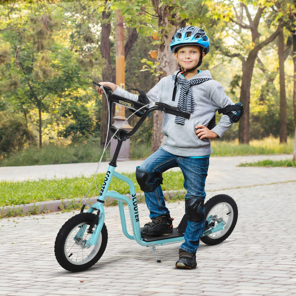 Monopattino per Bambini ¨C zephmum ¨C Blu, Metallo, Ruote 12 Pollici