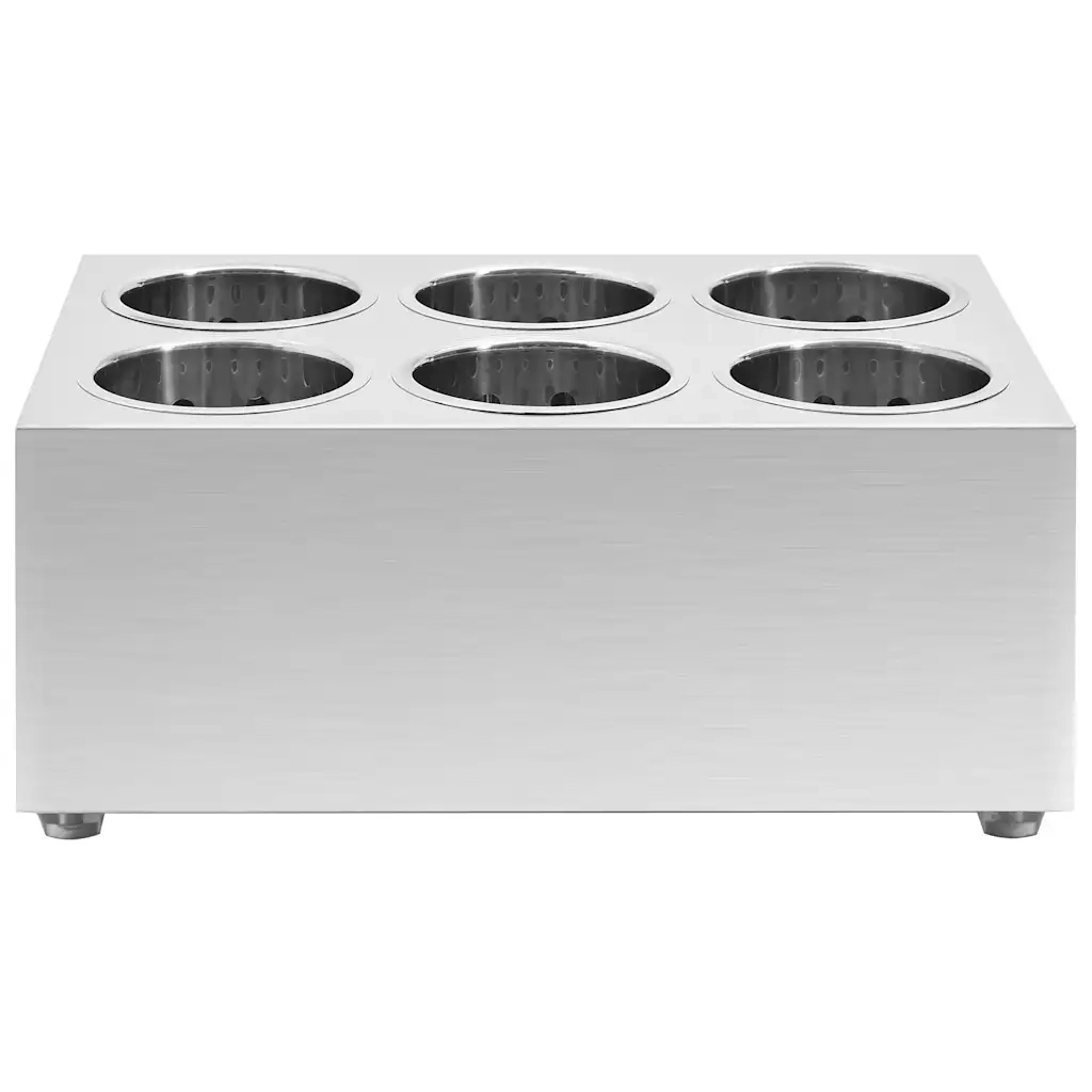 Portaposate con 6 Inserti Quadrato in Acciaio Inox CFW3881229