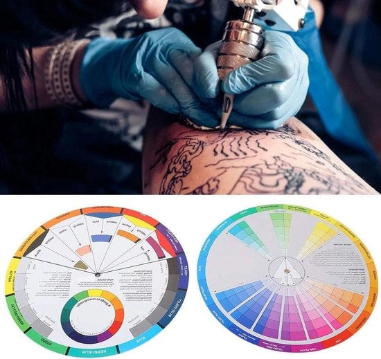 Guida alle colori per la miscela tattoo portatile per artisti tattoo personali
