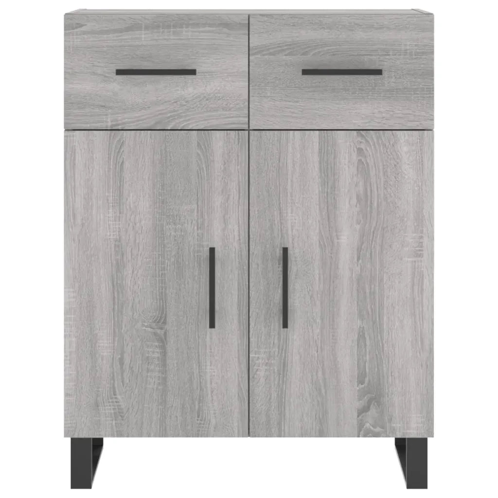 Credenza-Buffet-Armadio da cucina Grigio Sonoma 69,5x34x180 cm in Legno Multistrato 624227