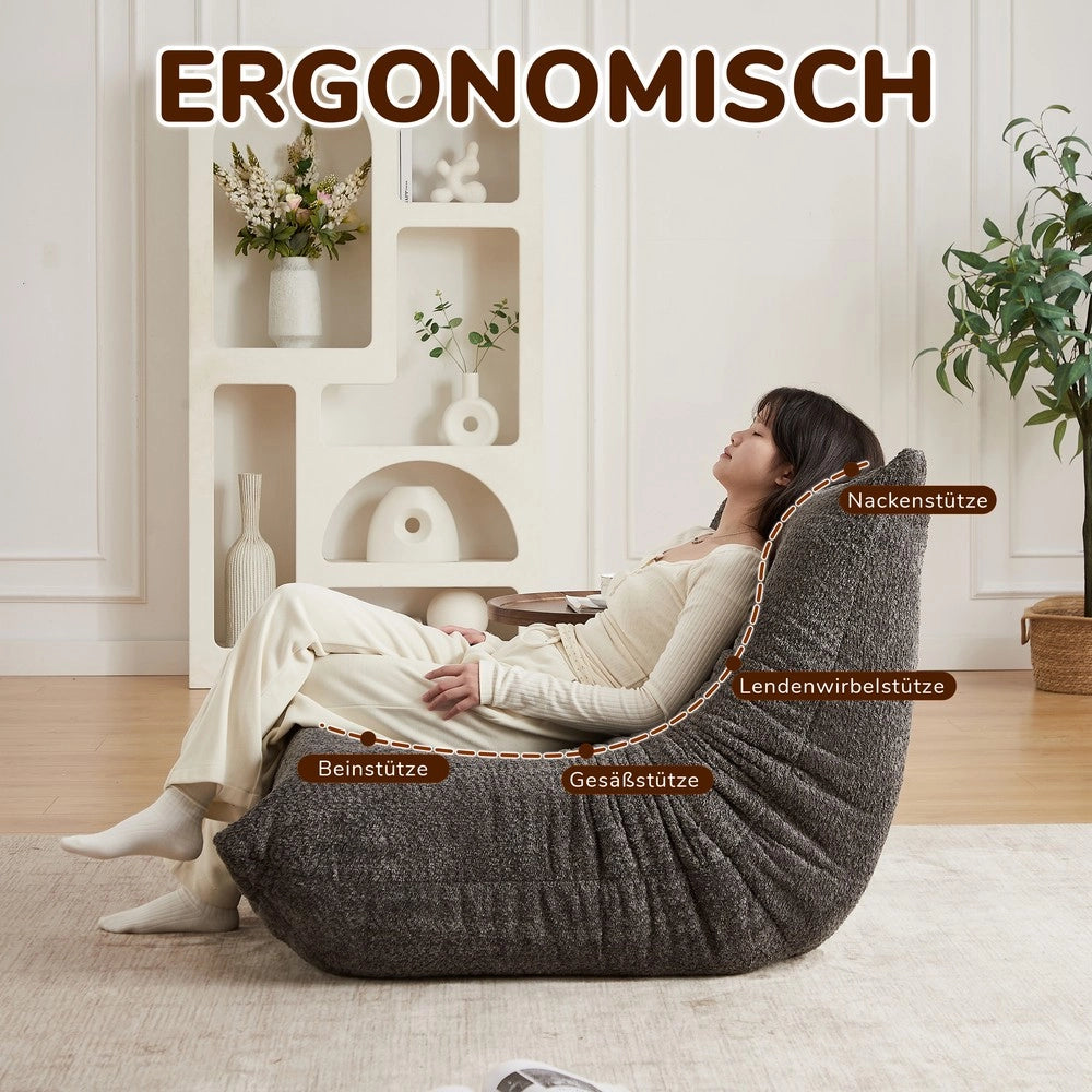 Divano Imbottito Armless ¨C Minimal ¨C Tessuto chenille, ideale per soggiorno camera ufficio