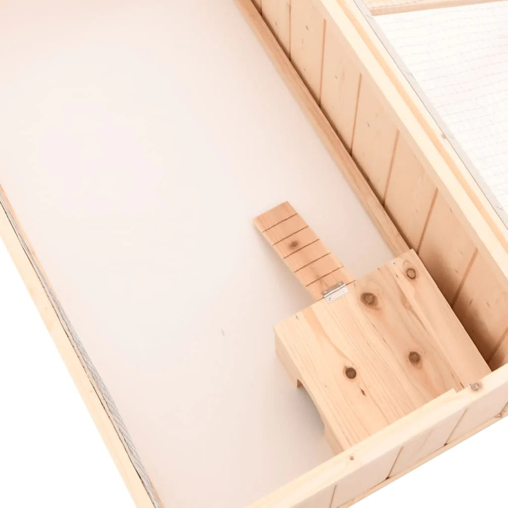 Gabbia per criceti 104 x 52 x 38 cm in legno massello di abete marrone 02_0041676