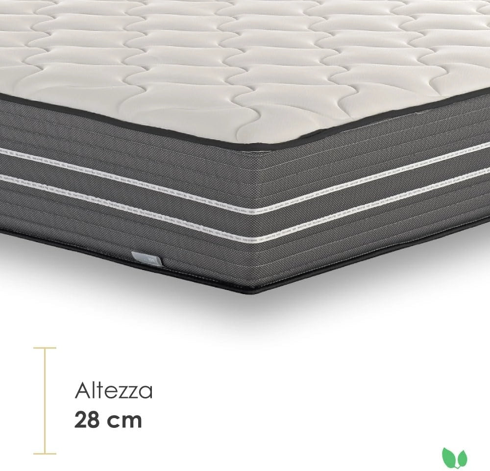 Materasso 160x200 h26 cm in memory massaggiante dispositivo medico CE doppio comfort spedito sottovuoto Farmarelax