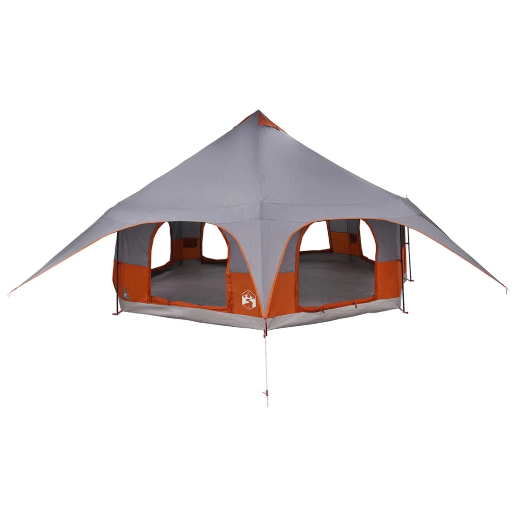 Tenda Familiare Grigio e arancione 10 persone 42017393