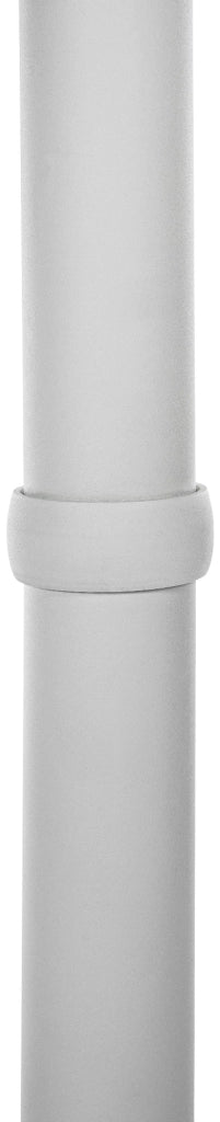 Tavolino quadrato da appoggio con ripiano in legno bianco/bianco