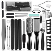 Kit pedicure 30 in 1, Strumenti pedicure professionali, Adatto per rimozione della pelle morta dei piedi e delle unghie per cura a casa e salone