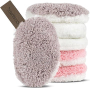 Set di pannelli per make-up e pulizia mini 6 pezzi - Riciclabile, idoneo per la pelle, ipoallergenico - Adatto a tutti i tipi di pelle - Molto morbido