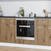 Armadio forno in rovere artigianale 60x46x81.5 cm in legno ingegnerizzato