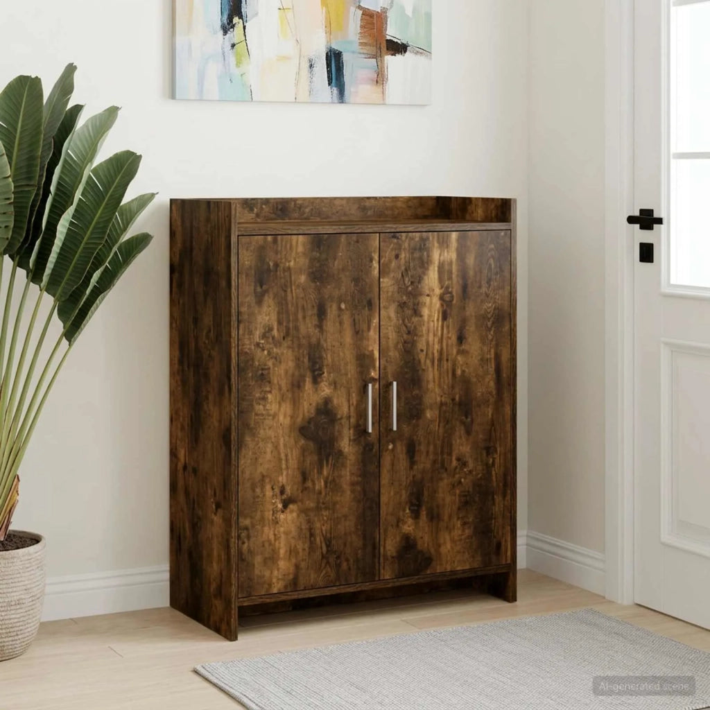 Mobile per scarpe con porta Rovere Fumo 73,5 x 36 x 92 cm 8011311