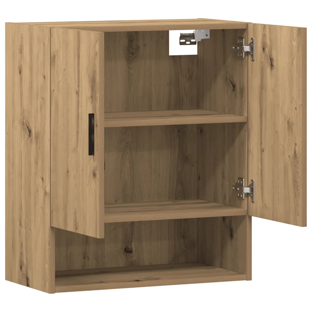 Armadietto a Muro | Mobile a Parete Rovere Artigianale 60x31x70 cm in Truciolato