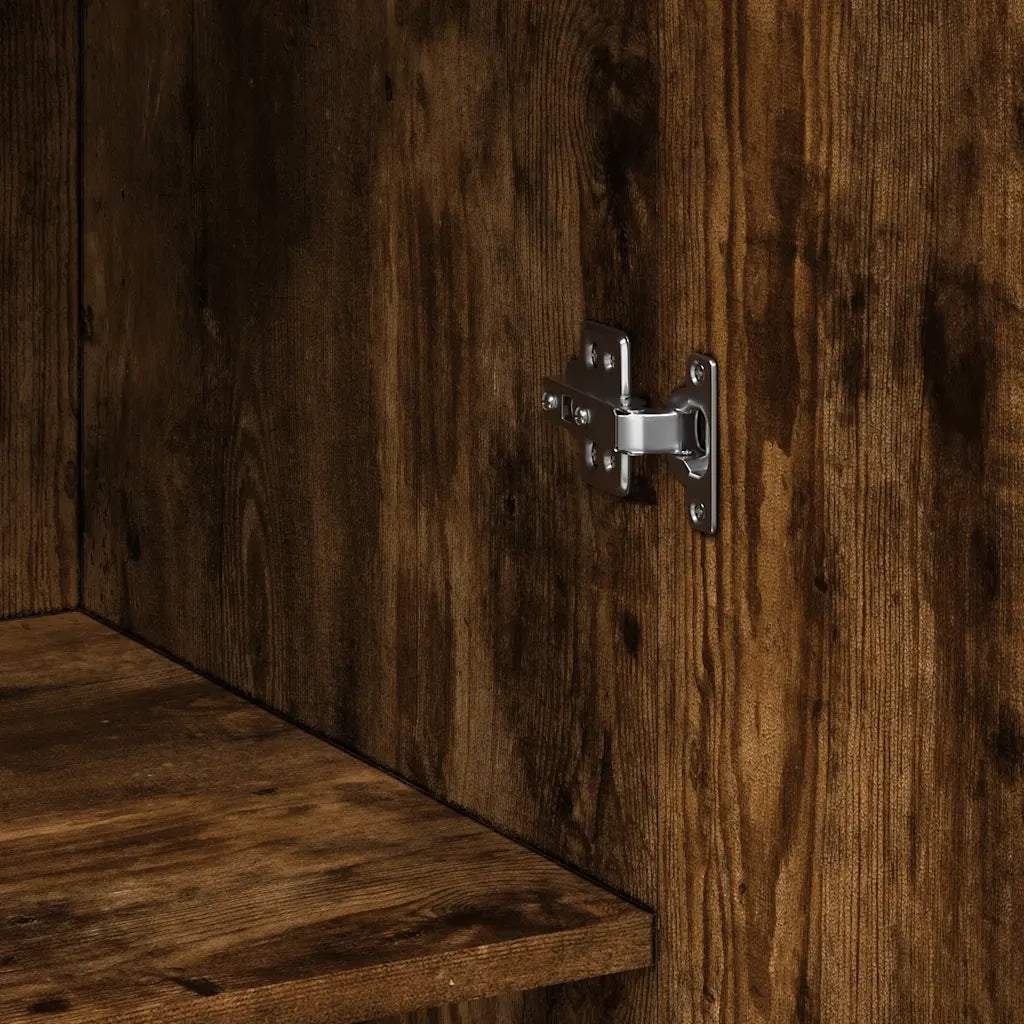 Armadietto Rovere Fumo 70x42,5x225 cm in Legno Multistrato 3281333