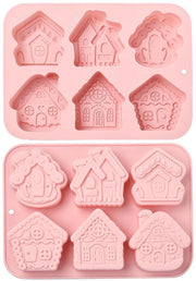 Mallen in Silicone 2 pezzi - Houshape - Flessibile - Per Cioccolato/Dolci/ Biscotti - Dimensioni 23,1x16,7x2,8 cm - Ideale per Progetti Creativi - Forma per la Cottura