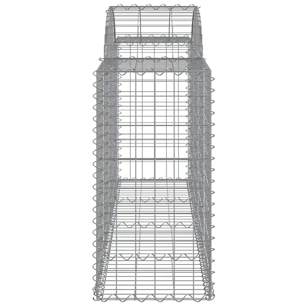 Cesti Gabbioni ad Arco 13 pz 200x50x80/100 cm Ferro Zincato 3146310