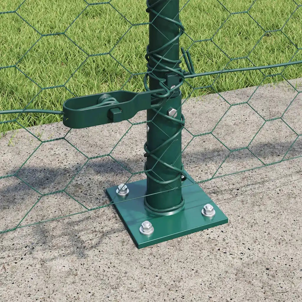 Palo della recinzione Verde 100 x 0,4 m (rete 50 mm)