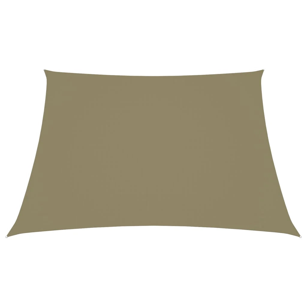 Vela ombreggiante/ombrellone tessuto Oxford trapezoidale 2/4 x 3 m beige 02_0009747