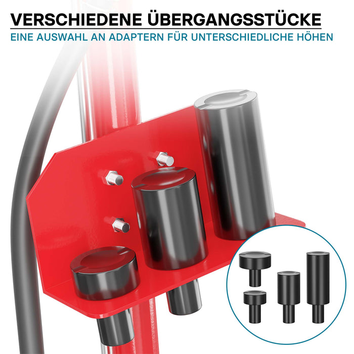 Cric pneumatico a carrello da 22 t per camion e auto Martinetto Sollevatore