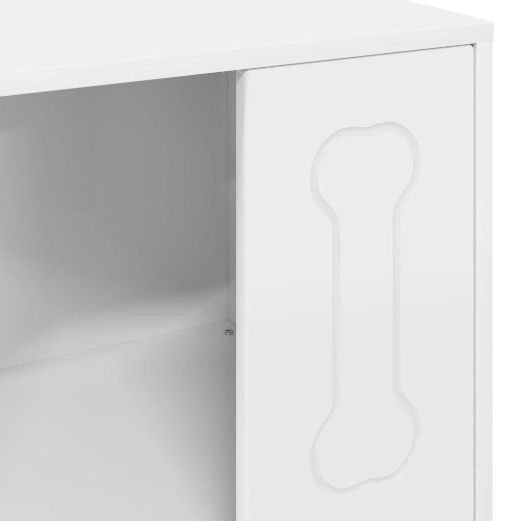 Cuccia per cani Bianco Lucido 44 x 42 x 49 cm Legno multistrato