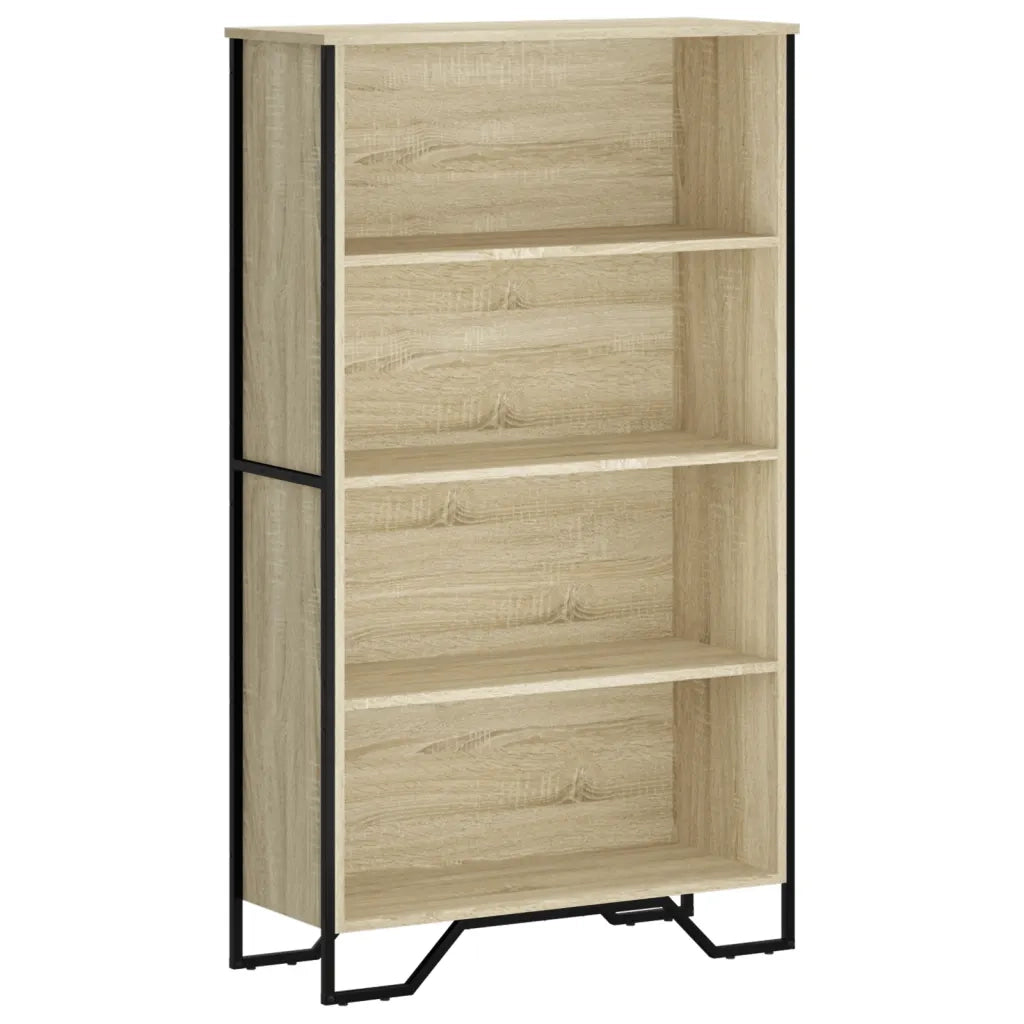 Libreria-Scaffale per Libri-Mobile di Stoccaggio Rovere Sonoma 80x31x137,5 cm in Legno Multistrato