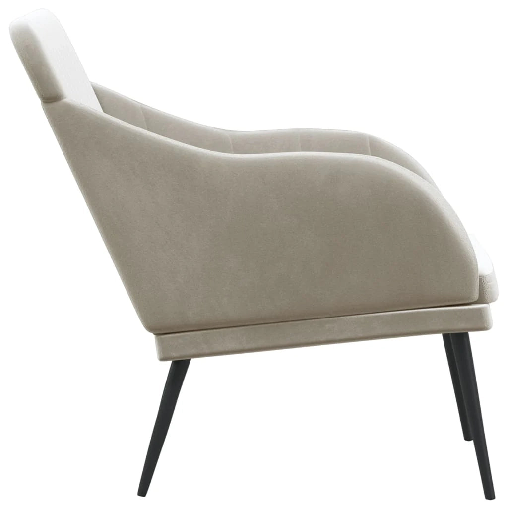 Panca/panca 110 x 76 x 80 cm velluto grigio chiaro 02_0010641
