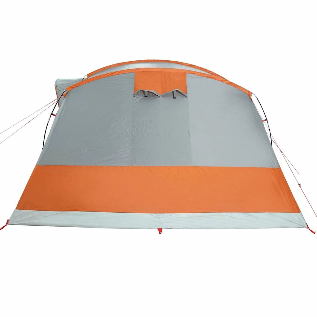 vidaXL Tenda da Campeggio a Tunnel per 5 Persone Grigio e Arancione