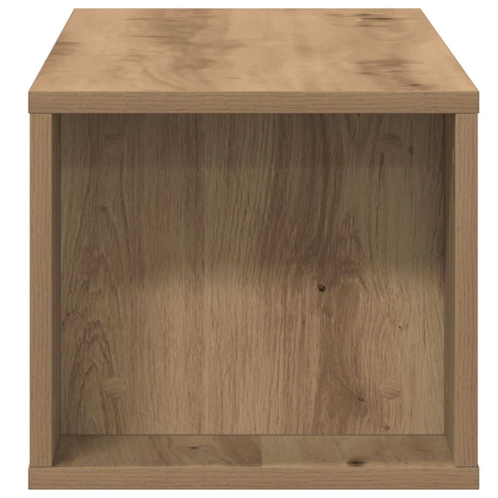 Mobile TV da muro  in rovere artigianale, 100x30x26,5 cm, in legno ingegnerizzato