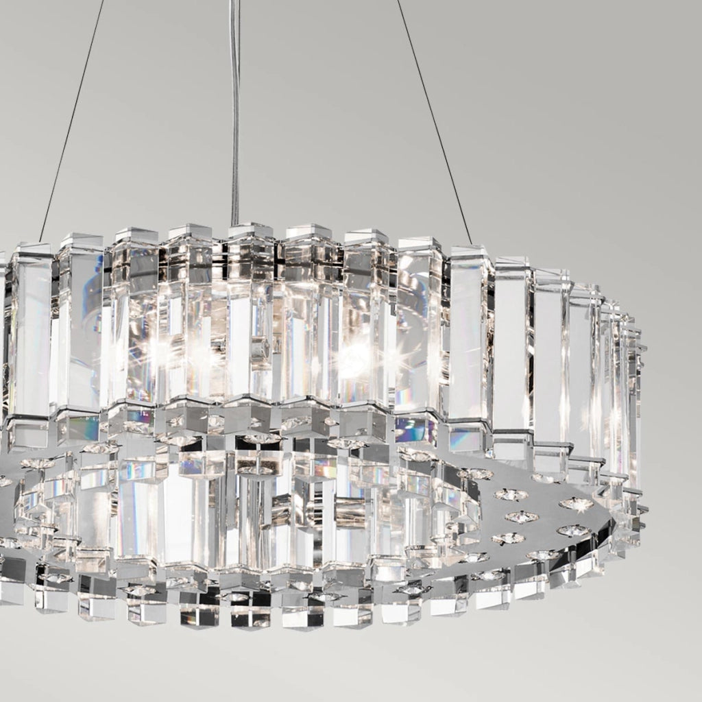 Lampadario Crystal Skye cromato cristallo 8xG9 Kichler