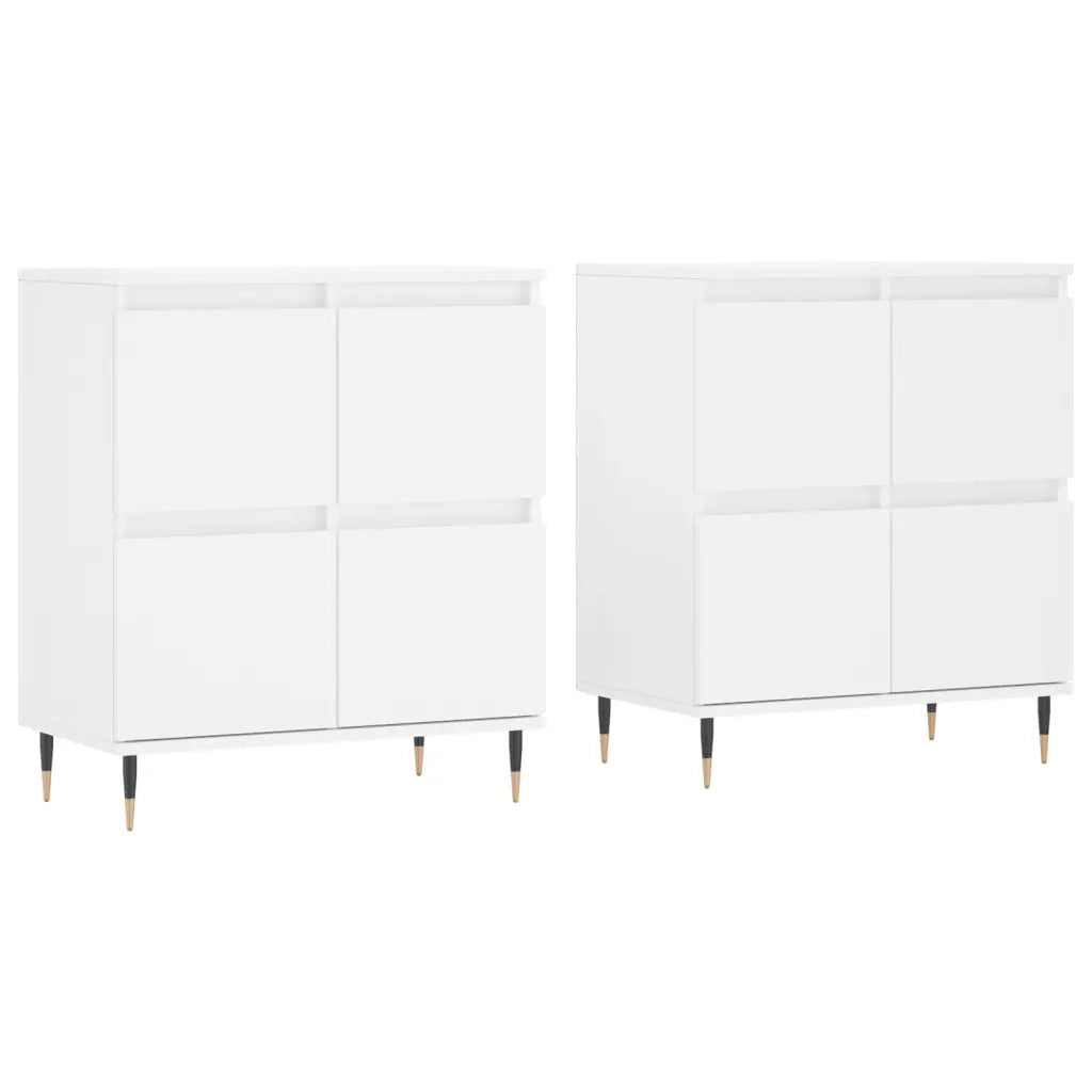 Credenze 2 pz Bianche in Legno Multistratocod mxl 101389