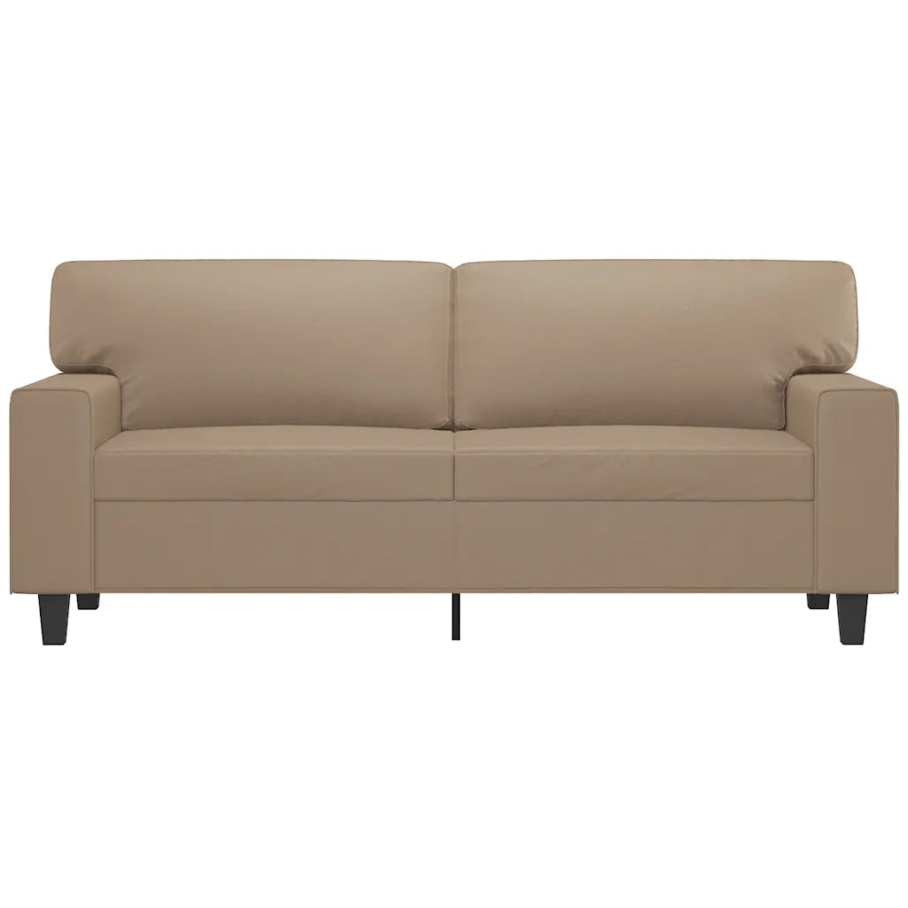 Divano a 2 Posti Cappuccino 140 cm in Similpelle 359421
